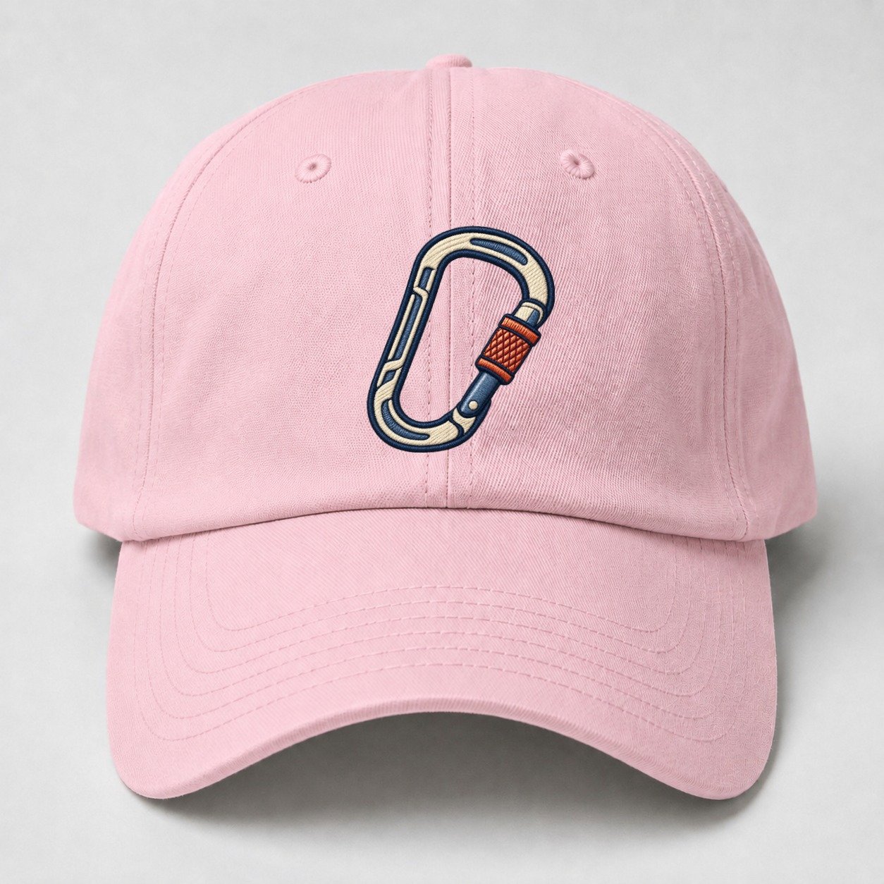 Climbing Carabiner Tiny Solo Marks Baseball Cap – Pink