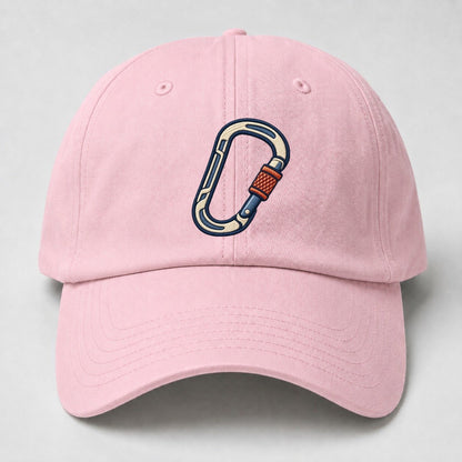 Climbing Carabiner Tiny Solo Marks Baseball Cap – Pink