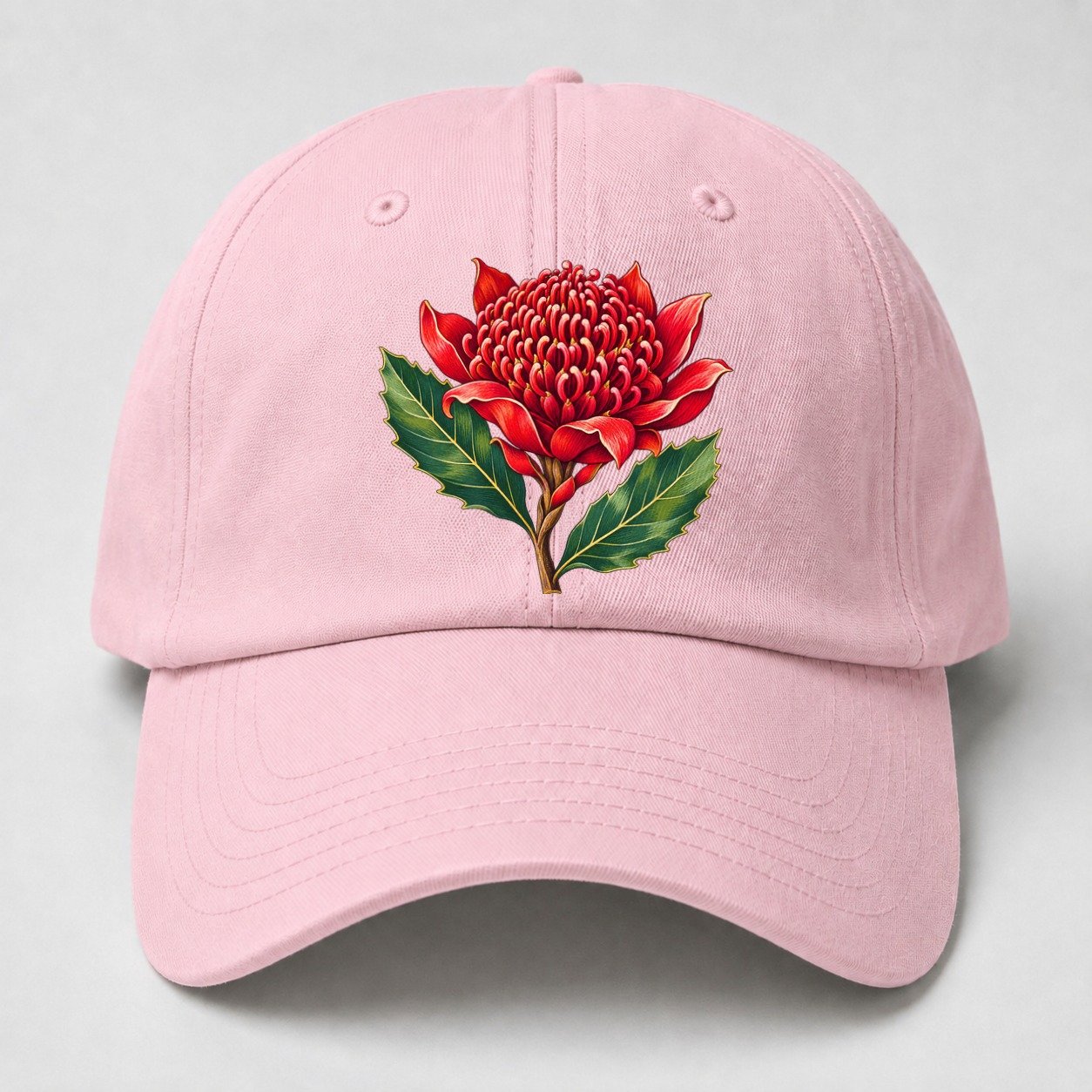 New South Wales Waratah Bloom Australia Cultural Icons Baseball Cap – Pink