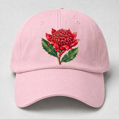 New South Wales Waratah Bloom Australia Cultural Icons Baseball Cap – Pink