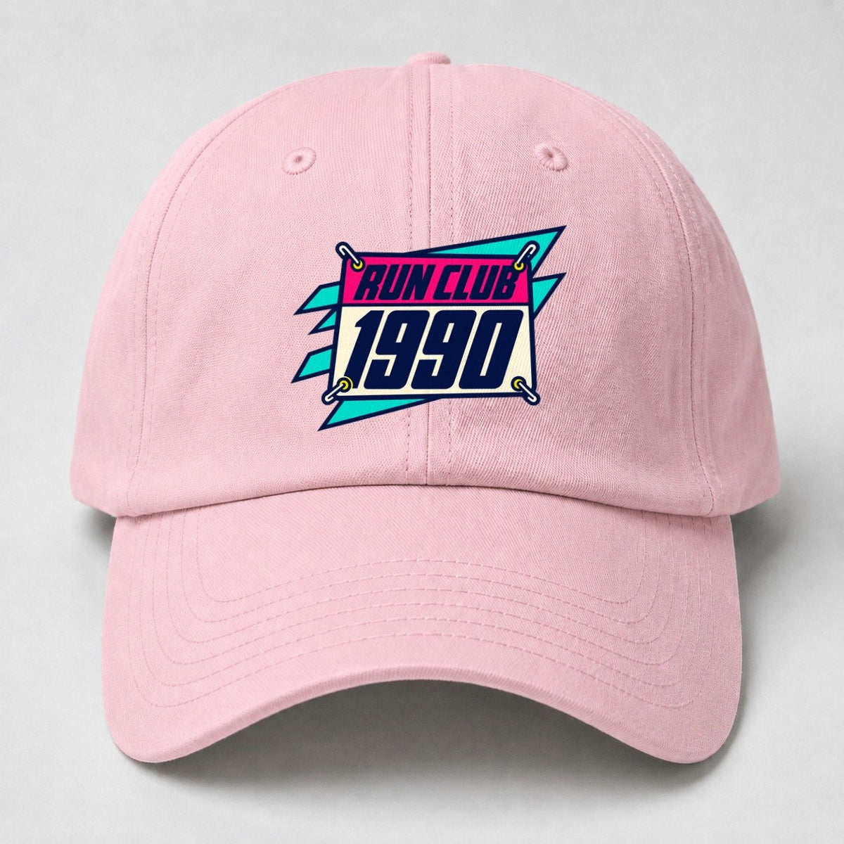 Race Bib 1990 Run Club 90S Running Clubs Baseball Cap – Pink