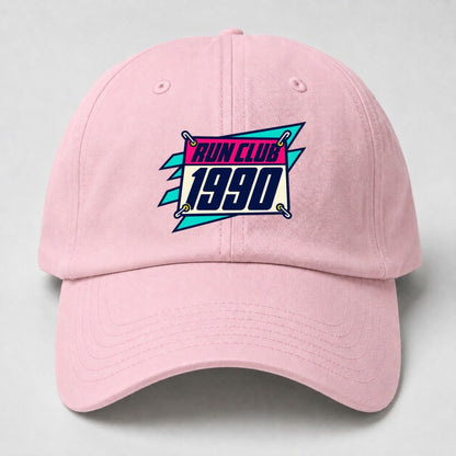 Race Bib 1990 Run Club 90S Running Clubs Baseball Cap – Pink