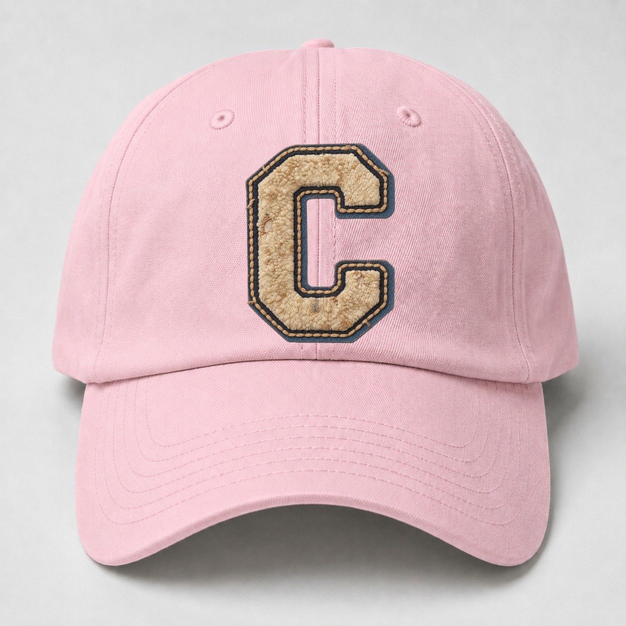 Varsity Chenille C Monogram Baseball Cap – Pink