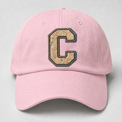 Varsity Chenille C Monogram Baseball Cap – Pink