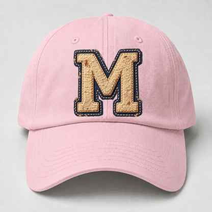 Varsity Chenille M Monogram Baseball Cap – Pink