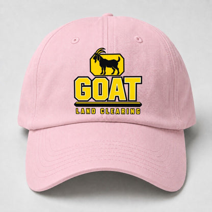 Goat Land Clearing Heavy Duty Baseball Cap – Pink