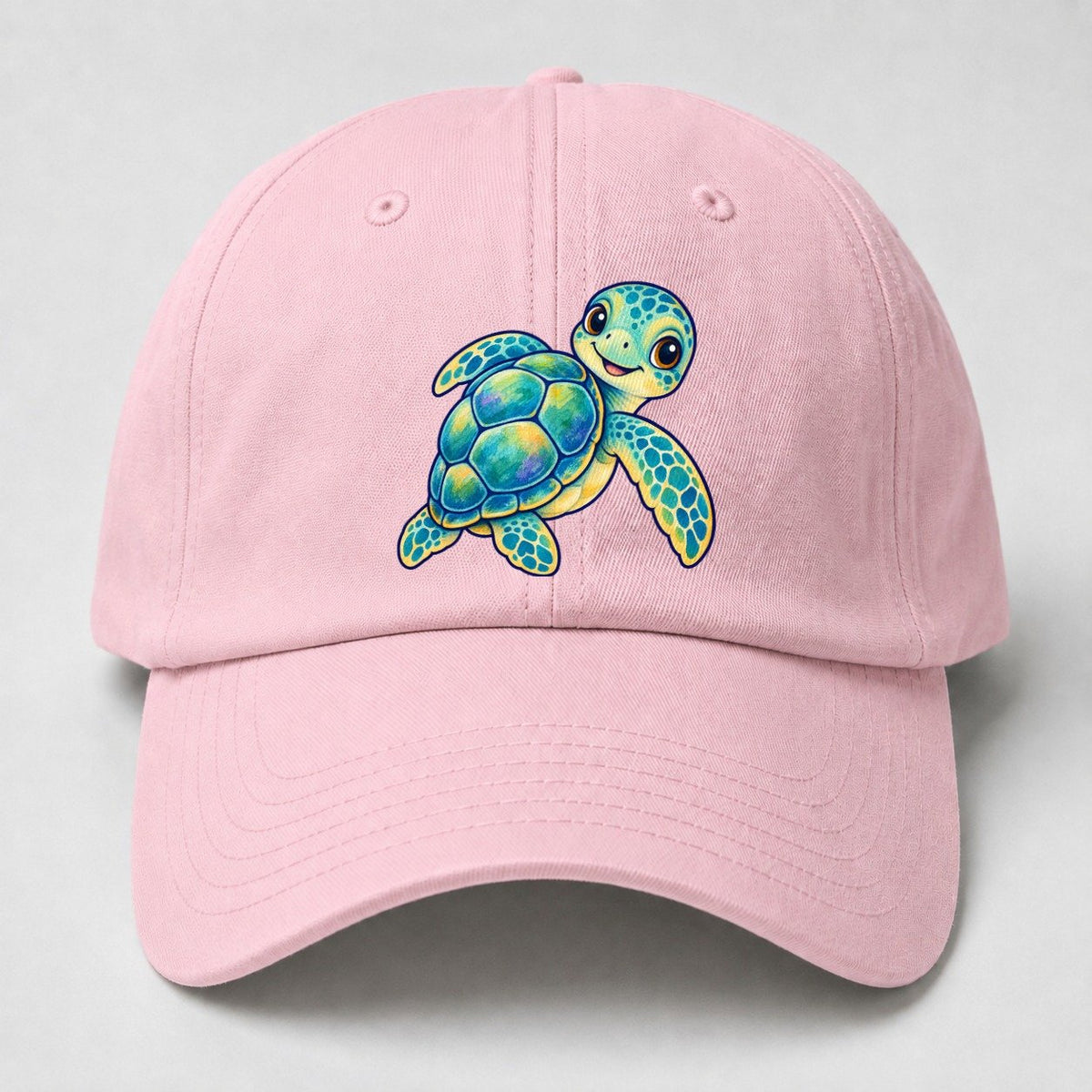 Sea Turtle Shell Turn Sea Sprite Baseball Cap – Pink