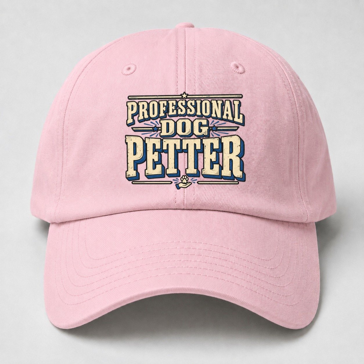 Professional Dog Petter American Wit Baseball Cap – Pink