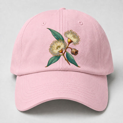 Tasmania Blue Gum Blossom And Capsule Australia Cultural Icons Baseball Cap – Pink