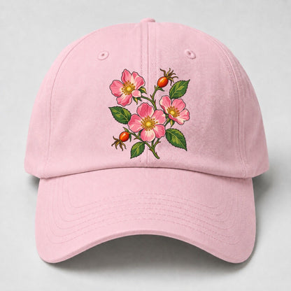 Alberta Wild Rose Canada Cultural Icons Baseball Cap – Pink
