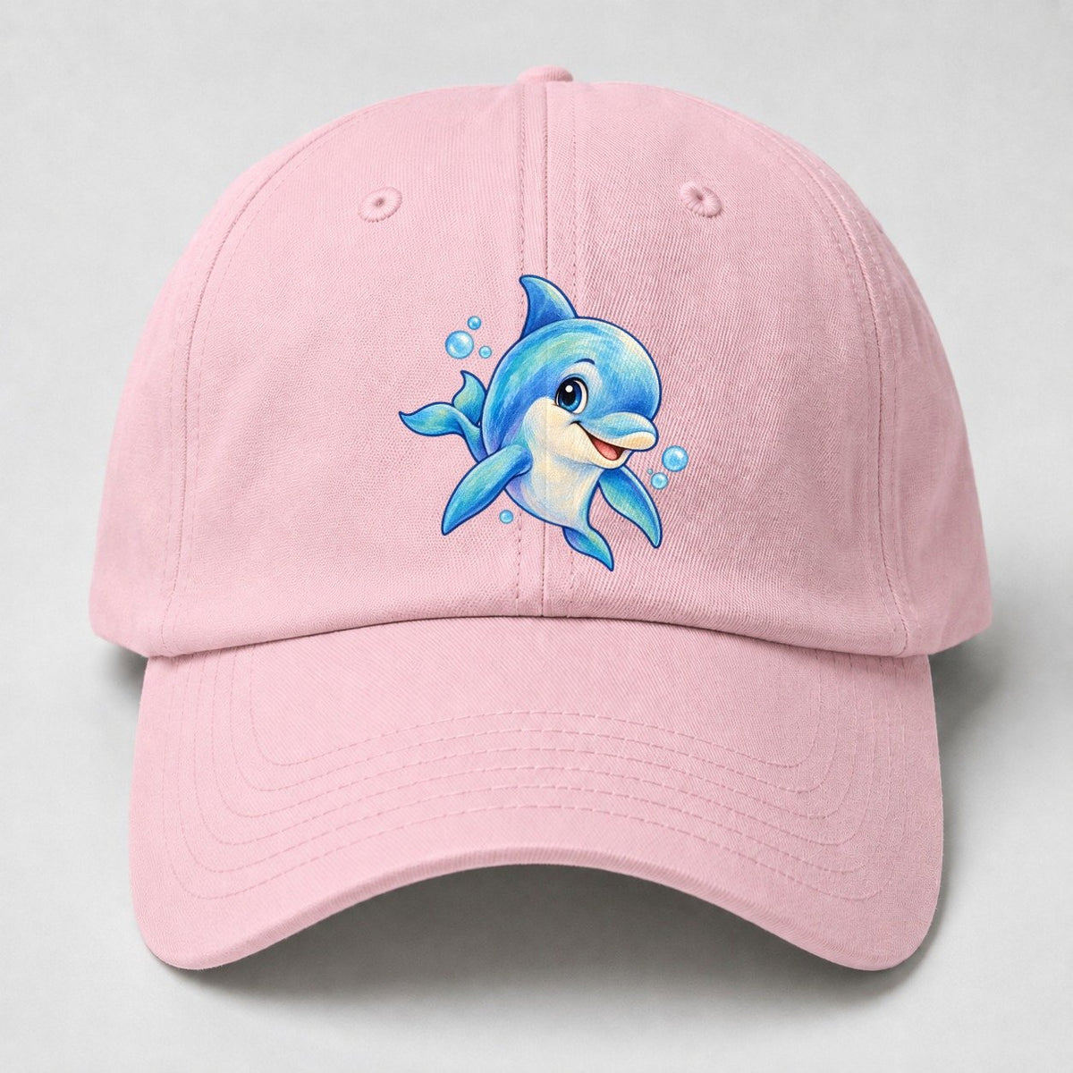 Dolphin Three Quarter Swim Sea Sprite Baseball Cap – Pink
