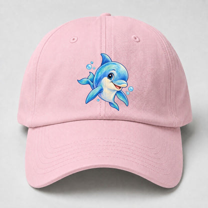 Dolphin Three Quarter Swim Sea Sprite Baseball Cap – Pink