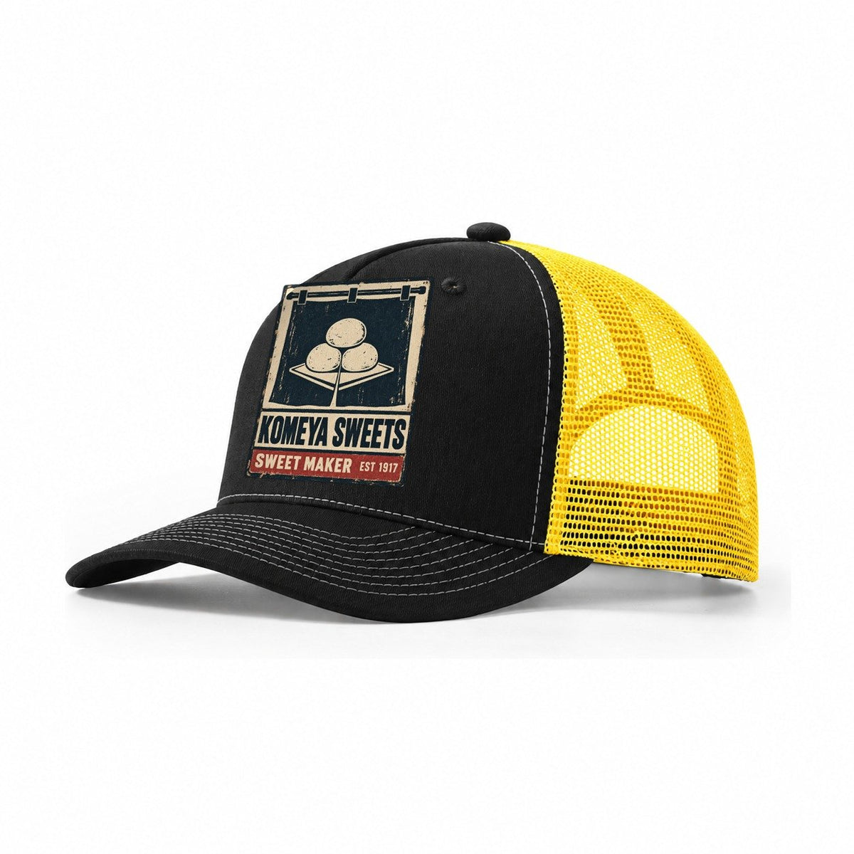 Komeya Sweet Shop Noren Trade Co Trucker Hat – Black Yellow