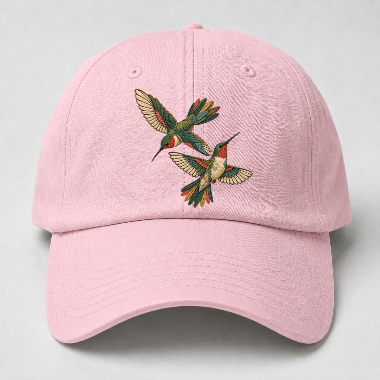 Crosswind Hummingbird Pair Gentle Wild Baseball Cap – Pink