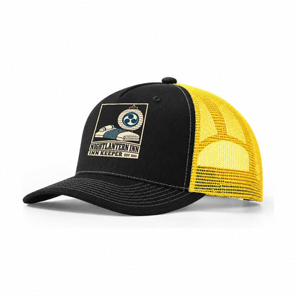 Nightlantern Inn Keeper Noren Trade Co Trucker Hat – Black Yellow