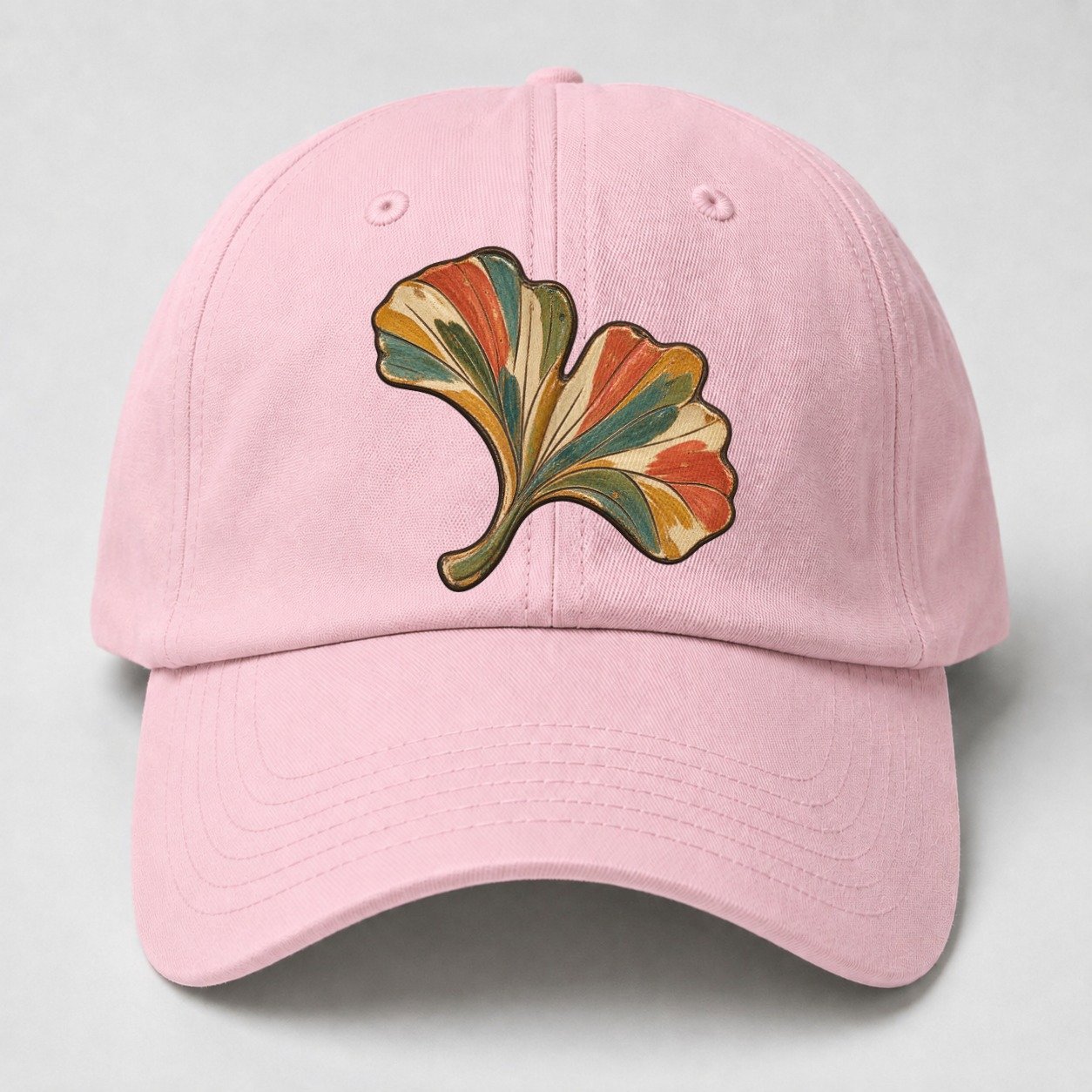 Single Ginkgo Rest Gentle Wild Baseball Cap – Pink