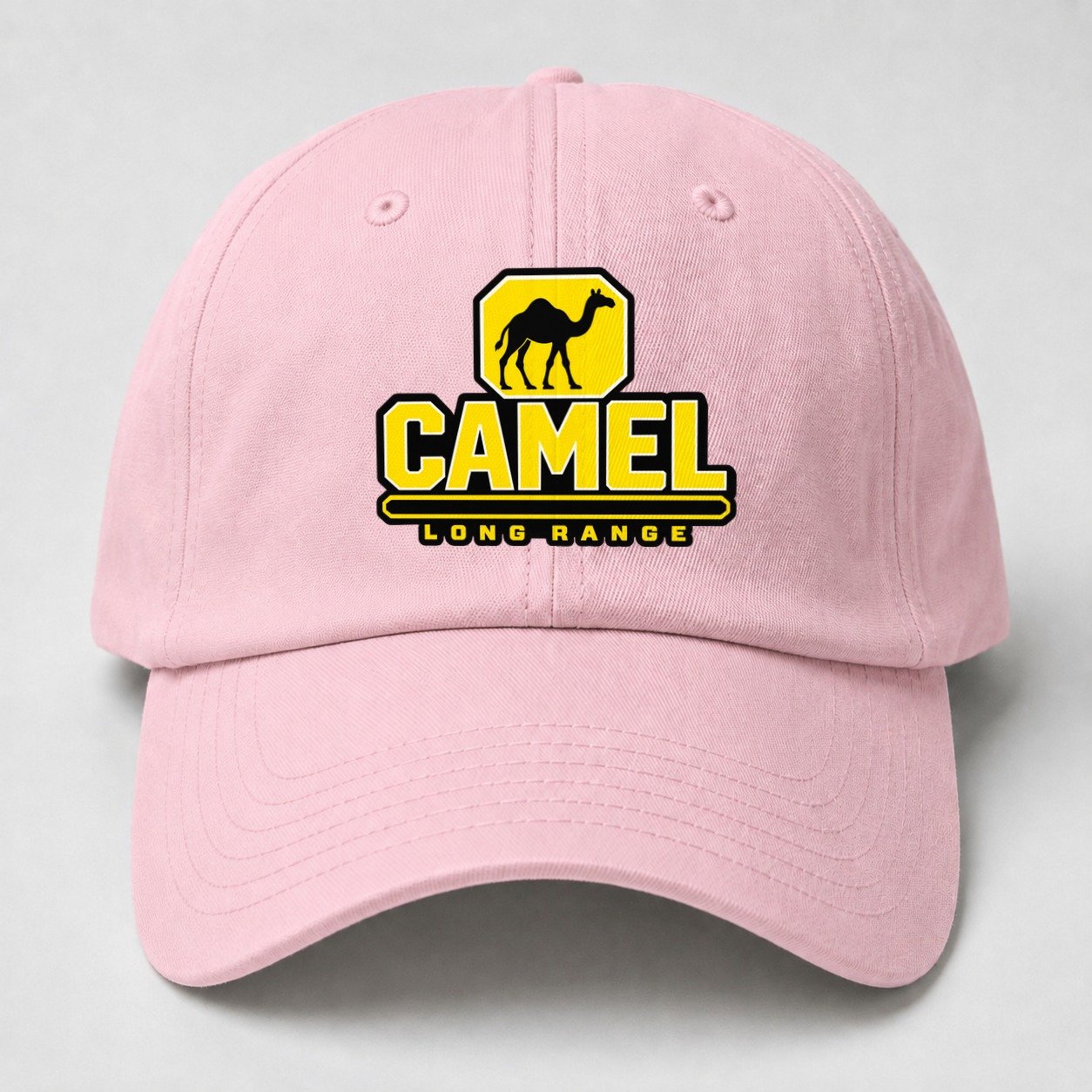 Camel Long Range Heavy Duty Baseball Cap – Pink