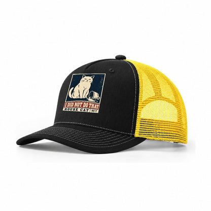 I Did Not Do That Neko Says No Trucker Hat – Black Yellow