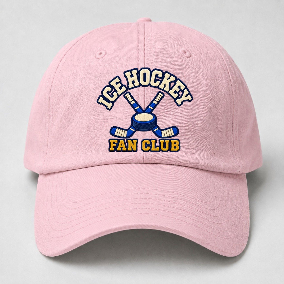Ice Hockey Fan Club Baseball Cap – Pink