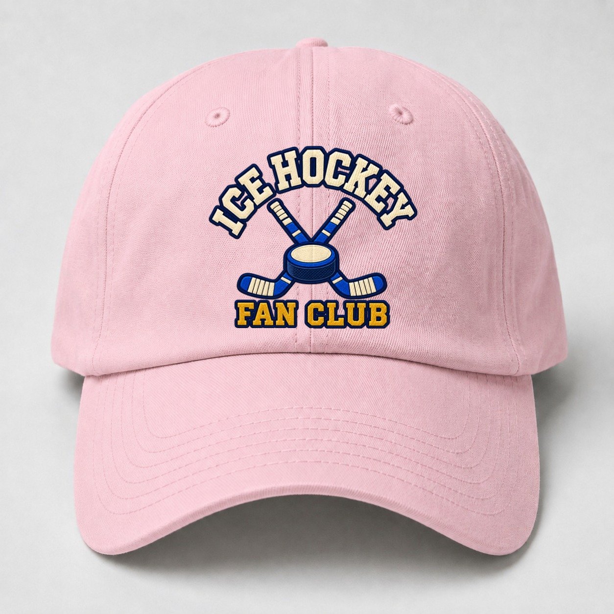 Ice Hockey Fan Club Baseball Cap – Pink