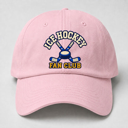 Ice Hockey Fan Club Baseball Cap – Pink