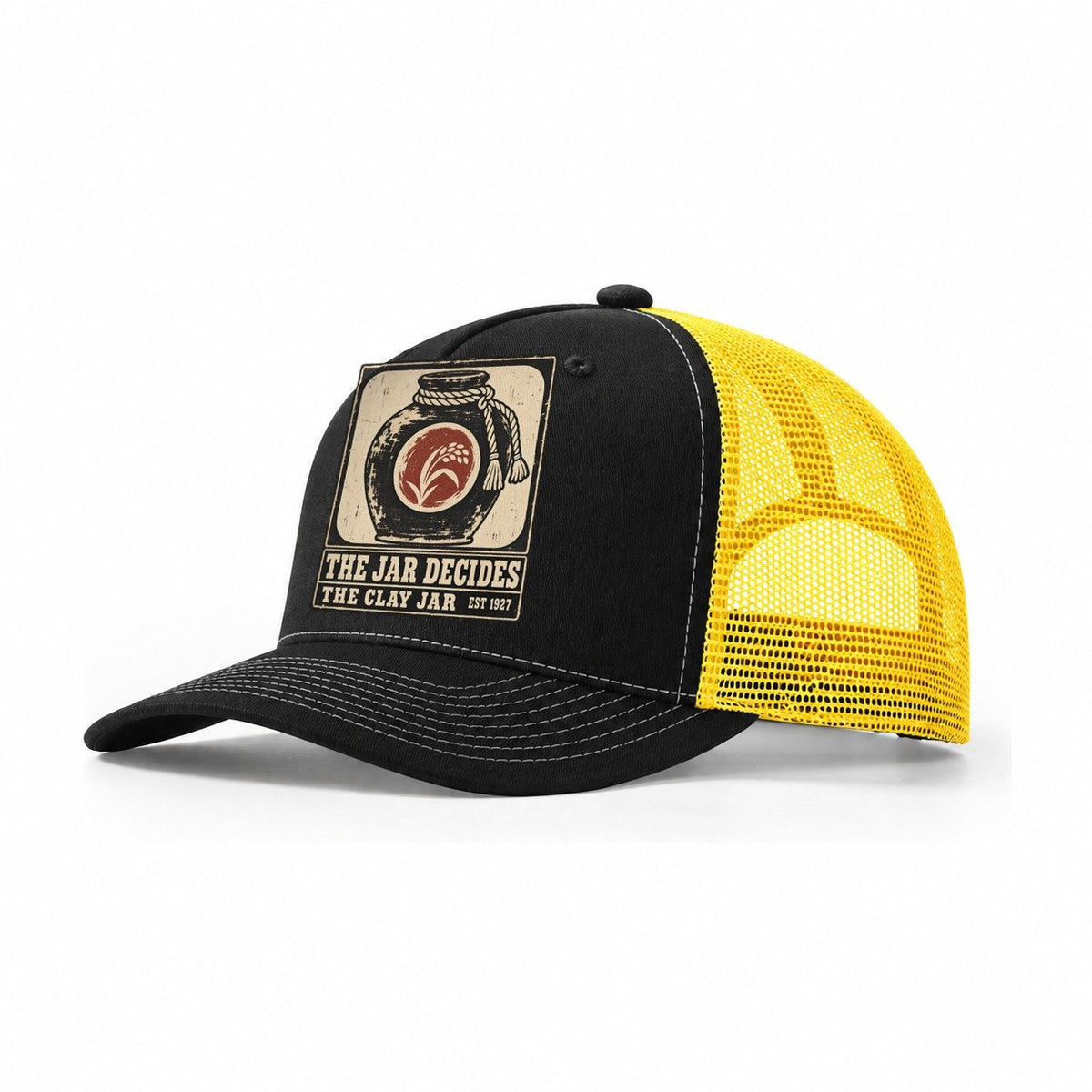 Clay Jar Bar Izakaya Rules Trucker Hat – Black Yellow