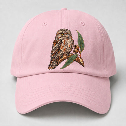 Tawny Frogmouth And Gum Nuts Australia Cultural Icons Baseball Cap – Pink