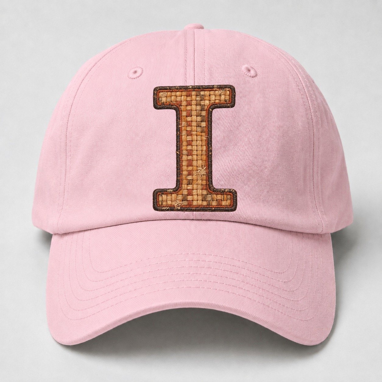 Woven Tweed I Monogram Baseball Cap – Pink