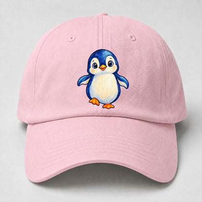 Penguin Front Waddle Sea Sprite Baseball Cap – Pink