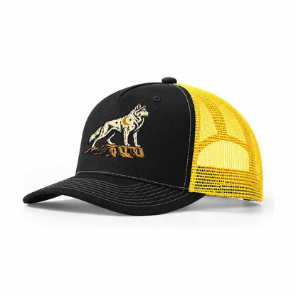Wolf Mesa Shadow Sundown Familiars Trucker Hat – Black Yellow