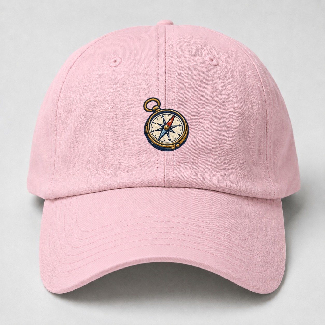 Outdoor Compass Tiny Solo Marks Baseball Cap – Pink