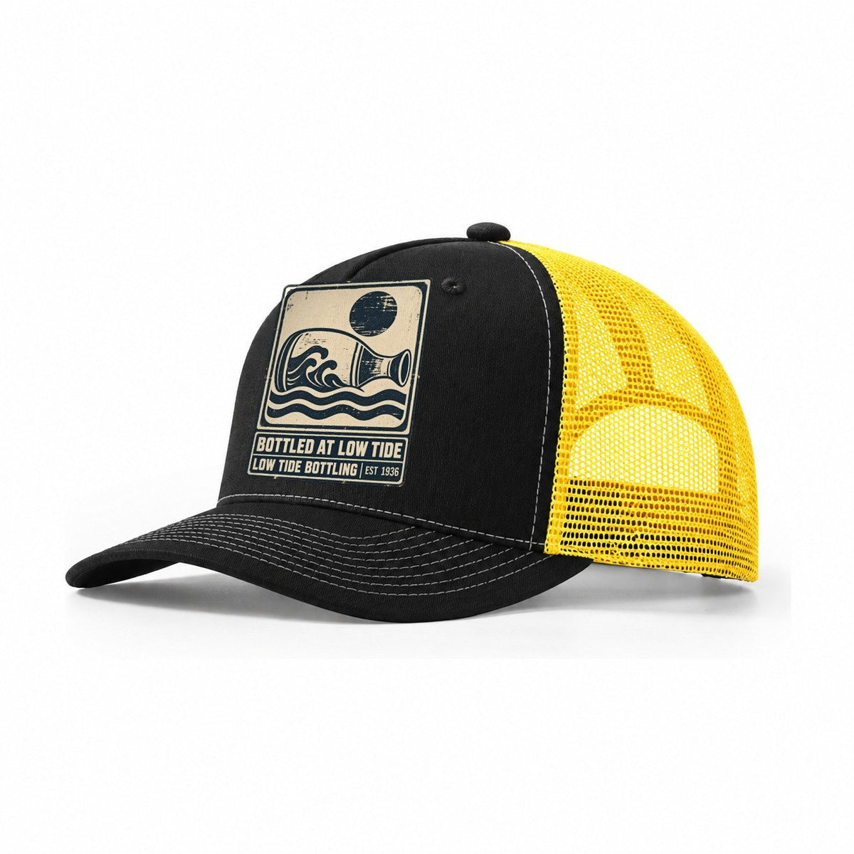 Low Tide Bottling Izakaya Rules Trucker Hat – Black Yellow