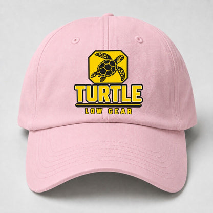Turtle Low Gear Heavy Duty Baseball Cap – Pink