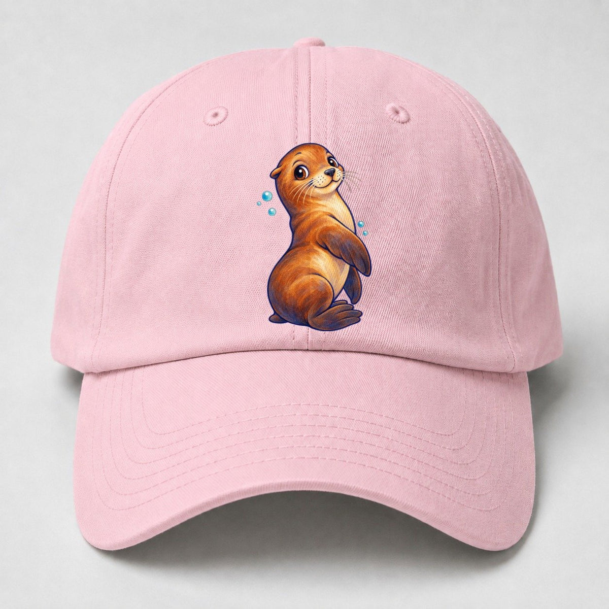 Sea Lion Upright Twist Sea Sprite Baseball Cap – Pink