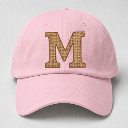 Woven Tweed M Monogram Baseball Cap – Pink