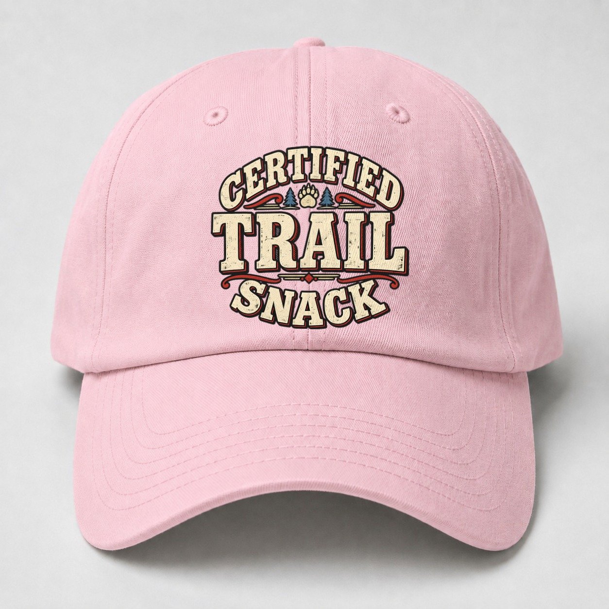 Certified Trail Snack American Wit Baseball Cap – Pink