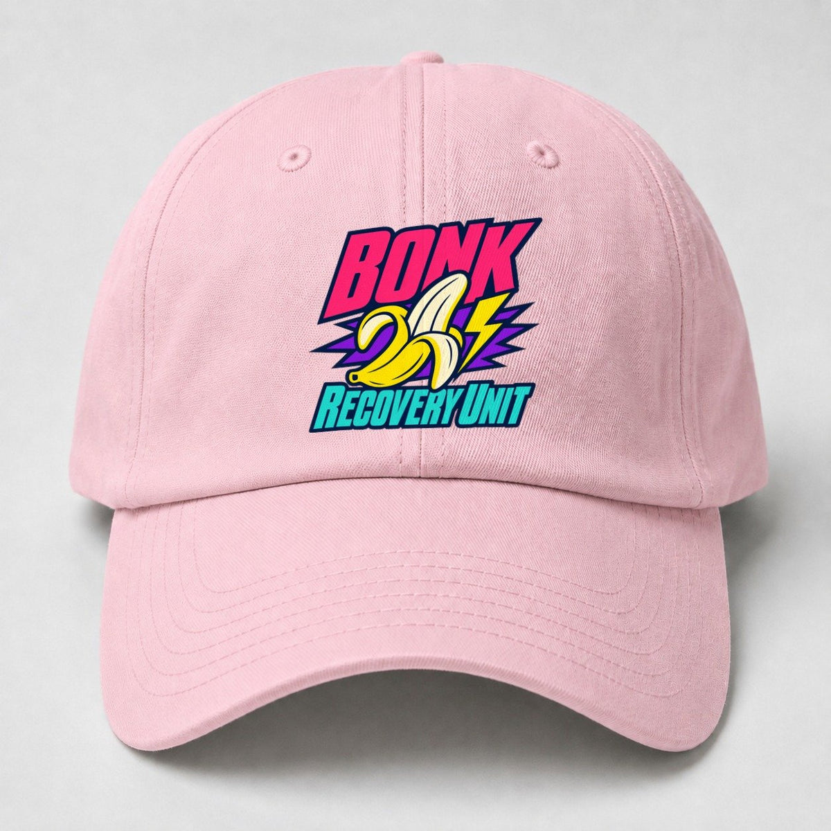 Bonk Recovery Unit 90S Running Clubs Baseball Cap – Pink