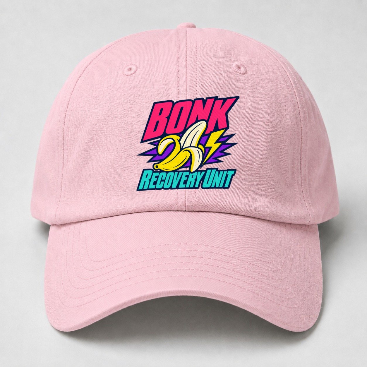 Bonk Recovery Unit 90S Running Clubs Baseball Cap – Pink