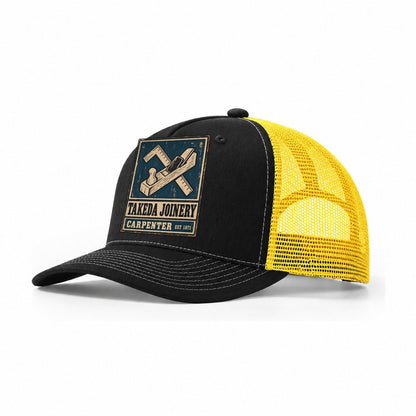 Takeda Joinery Noren Trade Co Trucker Hat – Black Yellow