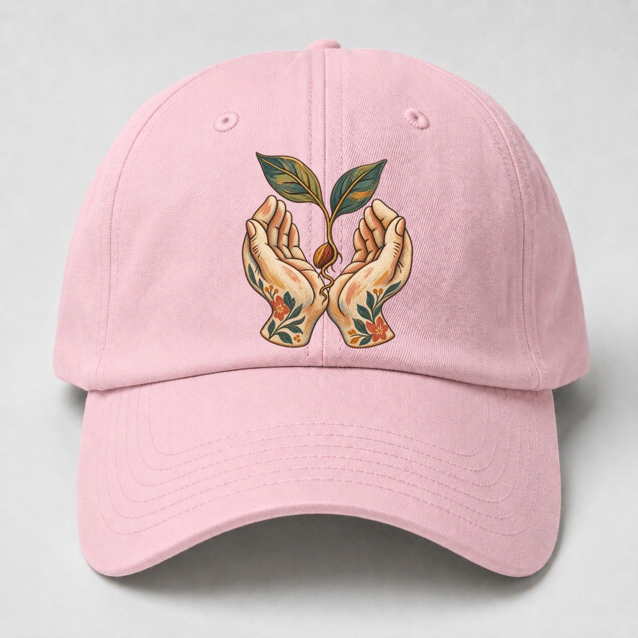 Open Hands Seedling Gentle Wild Baseball Cap – Pink