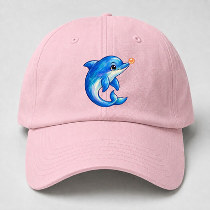 Dolphin Nose Boop Sea Sprite Baseball Cap – Pink