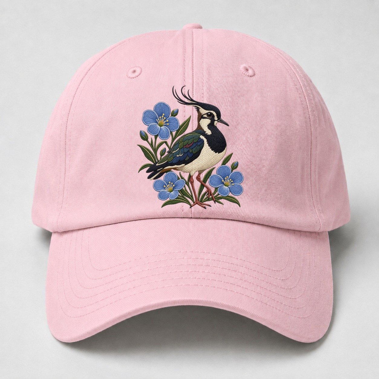Northern Irish Flax And Lapwing Uk Culture Heritage Baseball Cap – Pink