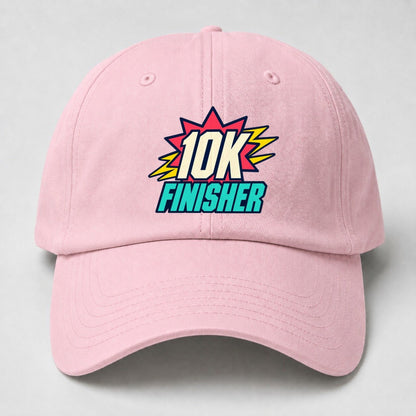 10K Finisher 90S Running Clubs Baseball Cap – Pink