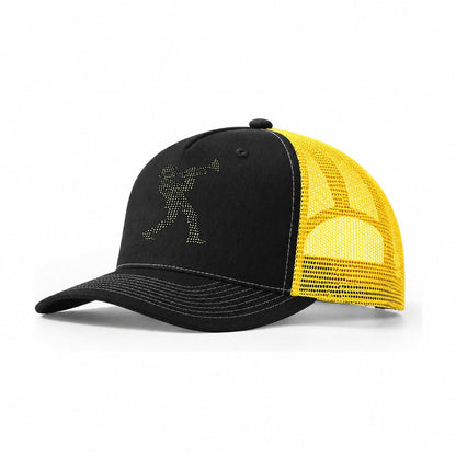 Trumpet Street Song Trucker Hat – Black Yellow
