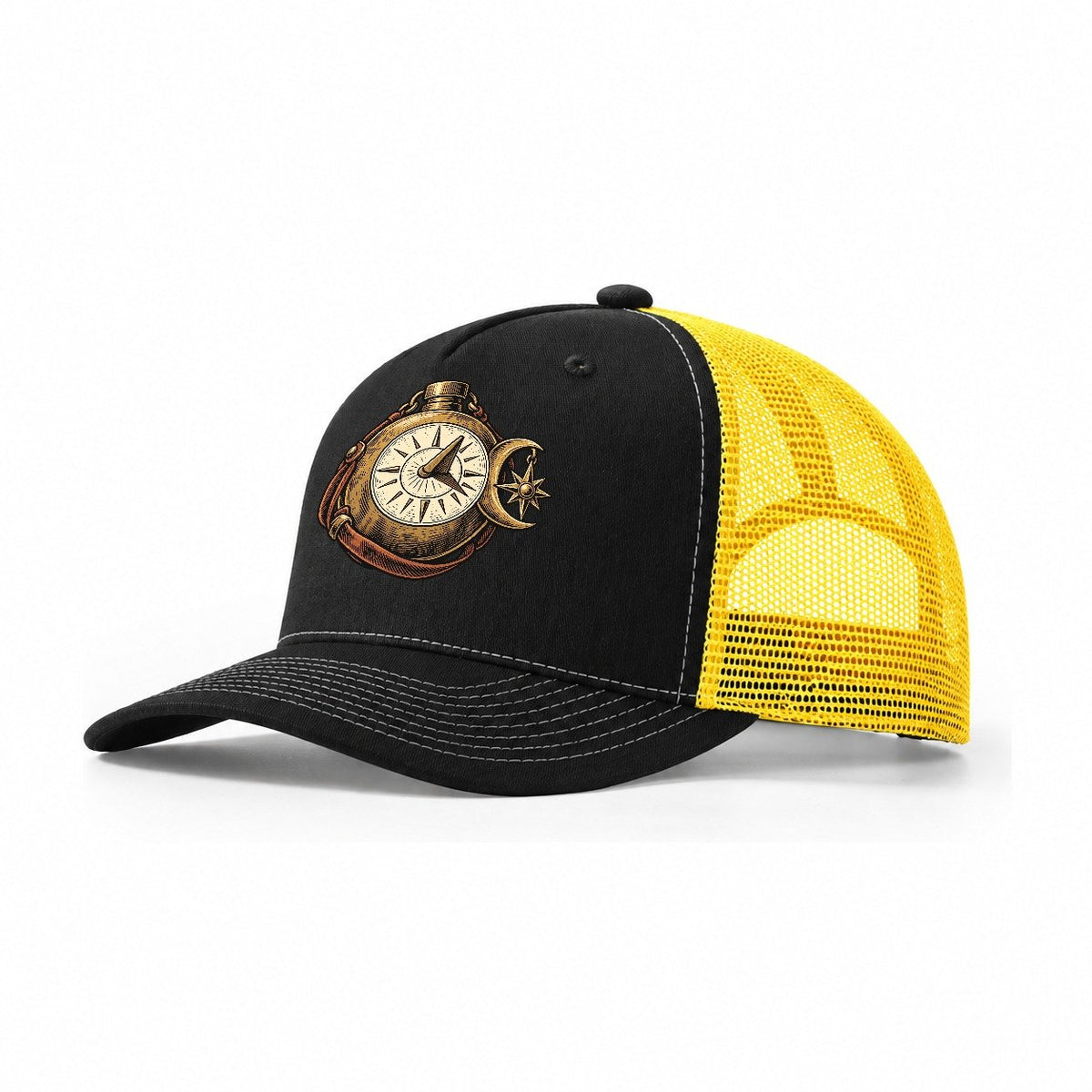 Sundial Canteen Sundown Familiars Trucker Hat – Black Yellow
