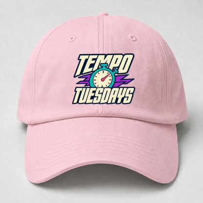 Tempo Tuesdays 90S Running Clubs Baseball Cap – Pink