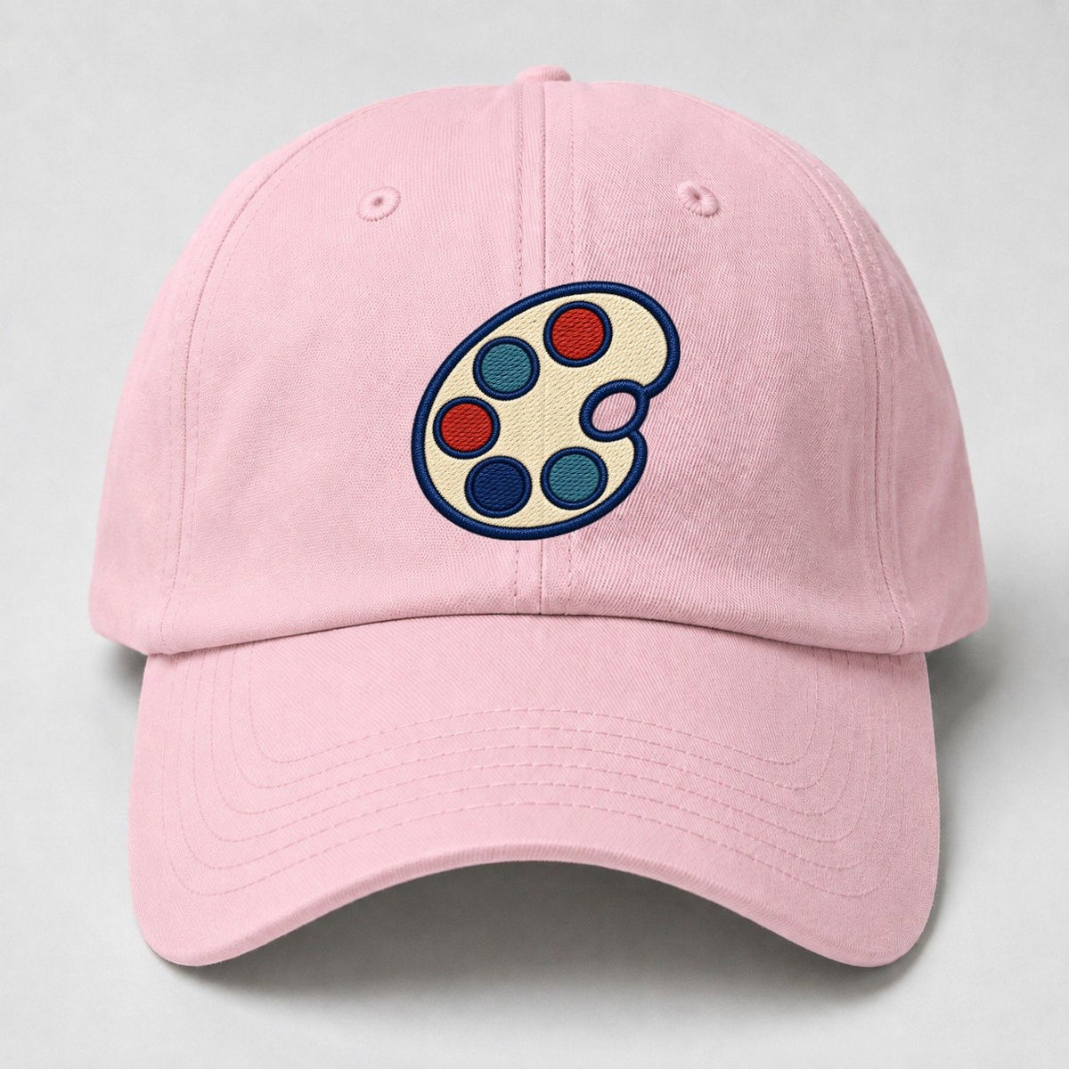 Painter Palette Tiny Solo Marks Baseball Cap – Pink