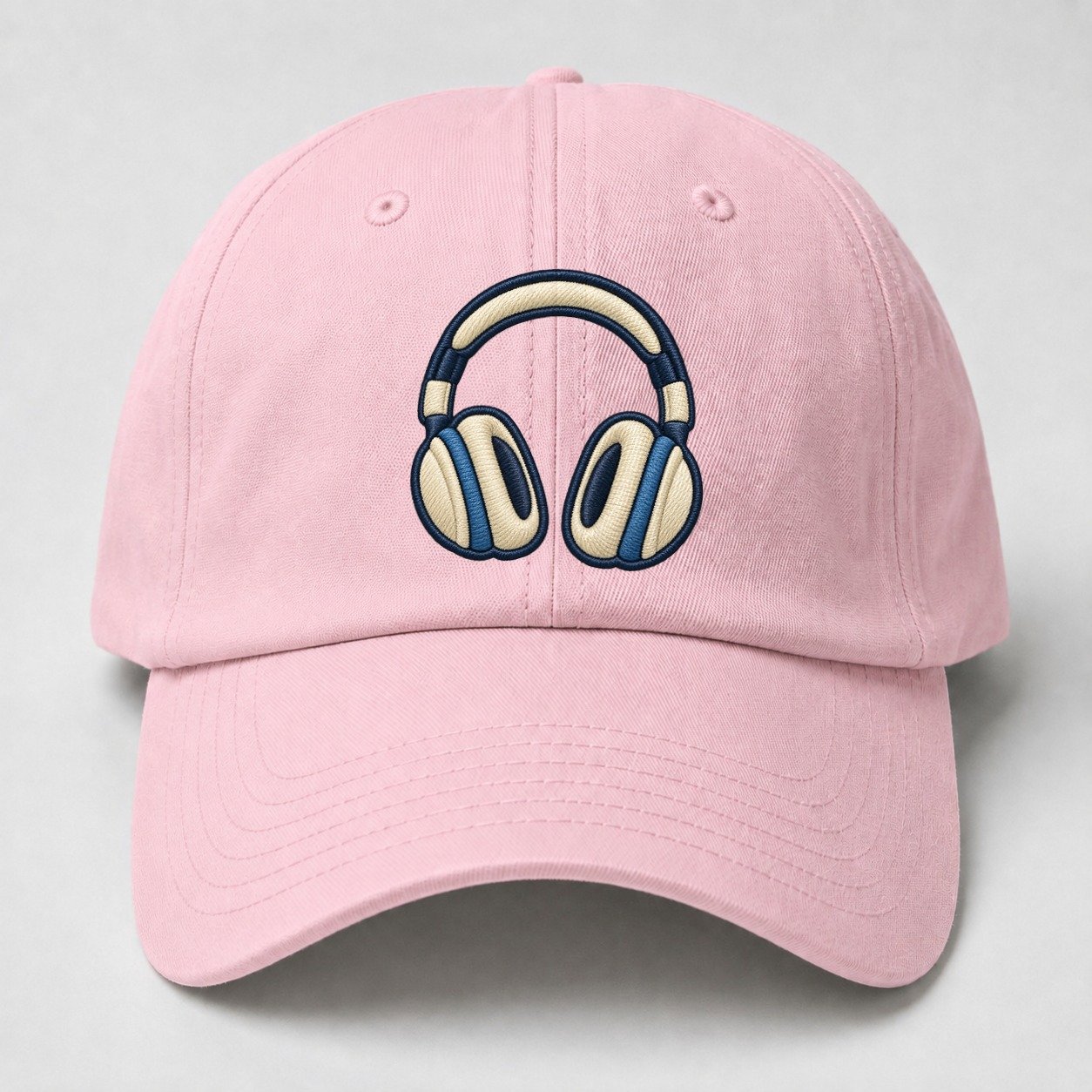 Over Ear Headphones Tiny Solo Marks Baseball Cap – Pink