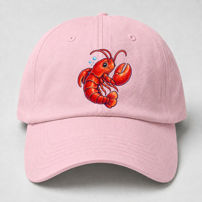 Lobster Tail Curl Sea Sprite Baseball Cap – Pink