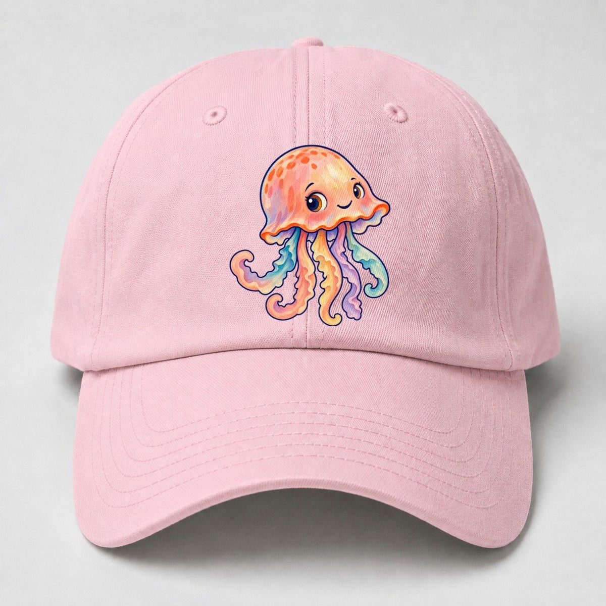 Jellyfish Bell Tilt Sea Sprite Baseball Cap – Pink